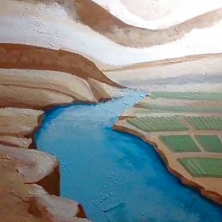 Studio canvas: river