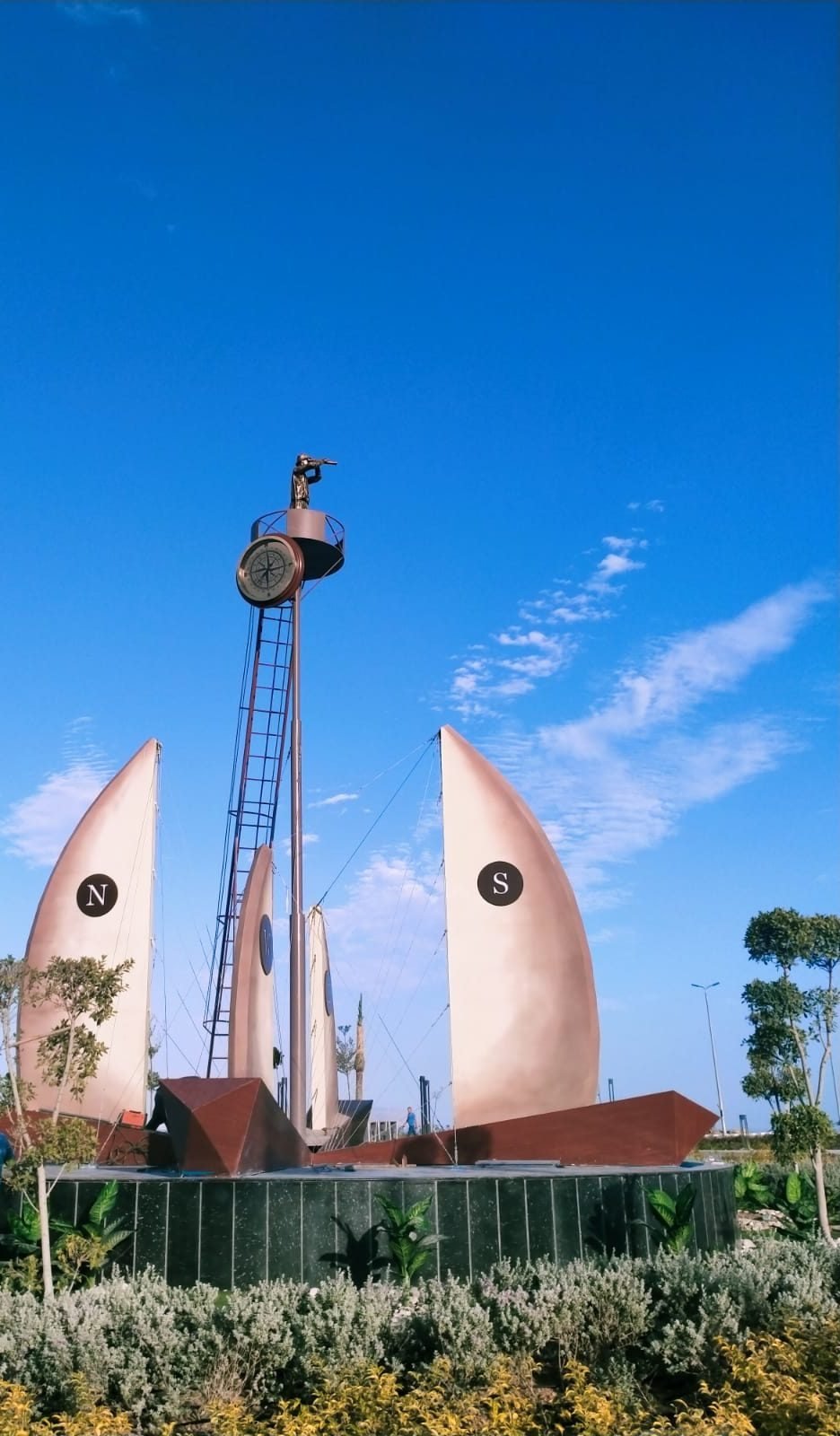 The finished UN Square landmark
