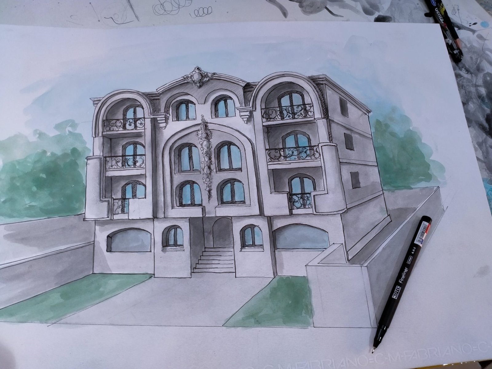 Villa façade