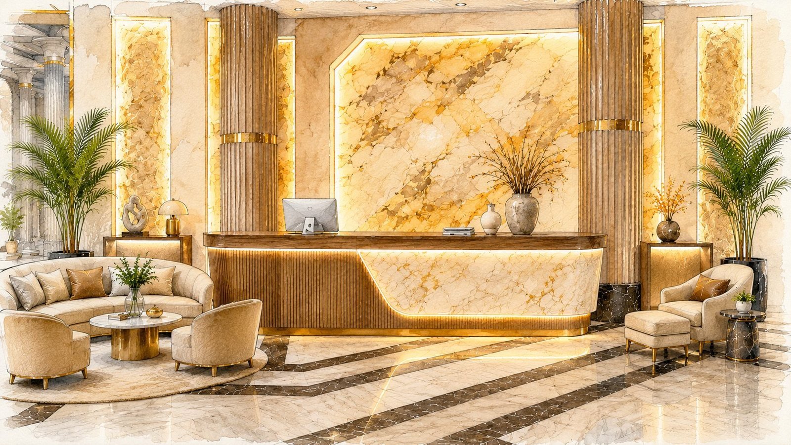 Reception A, visualization