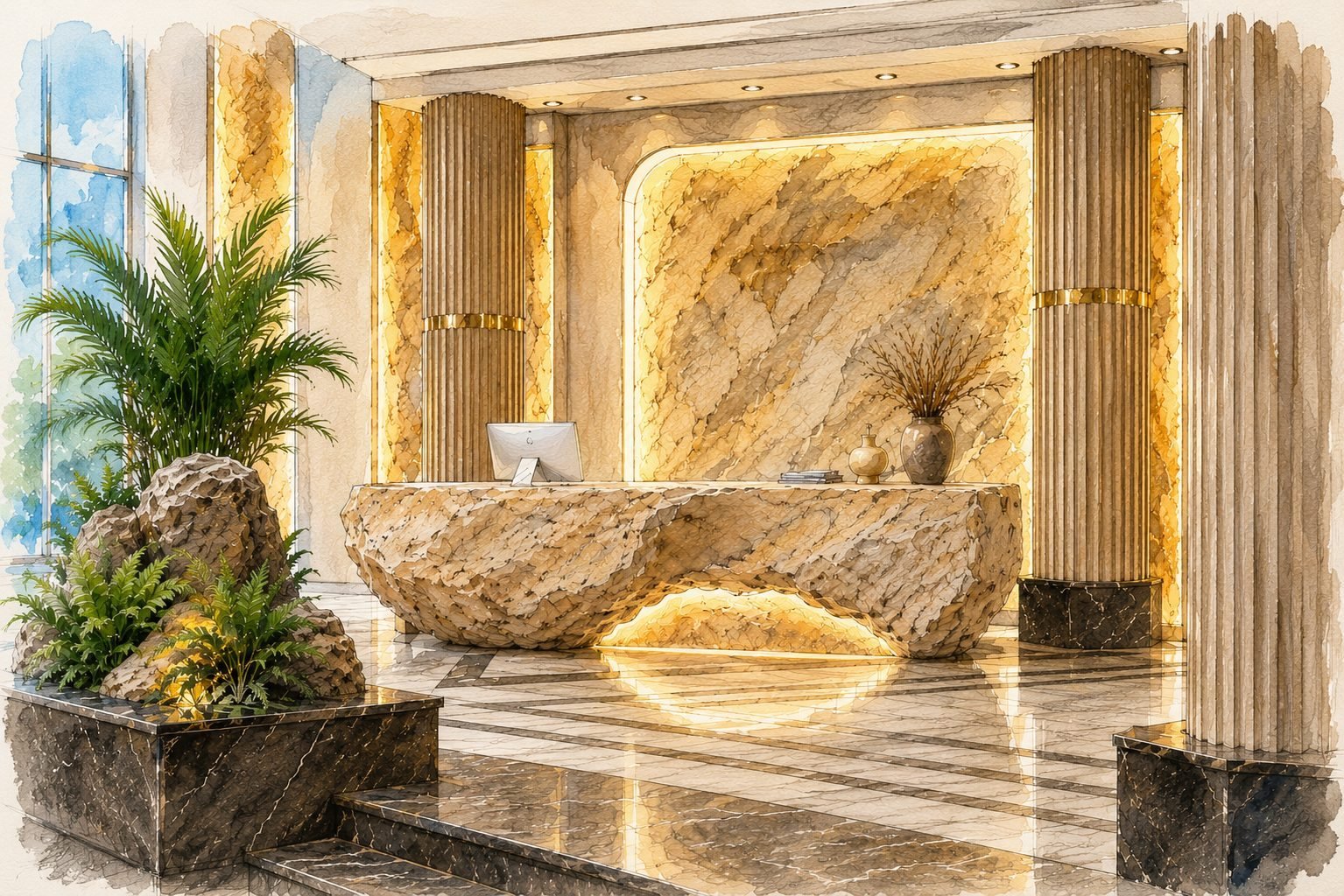 Reception B, visualization